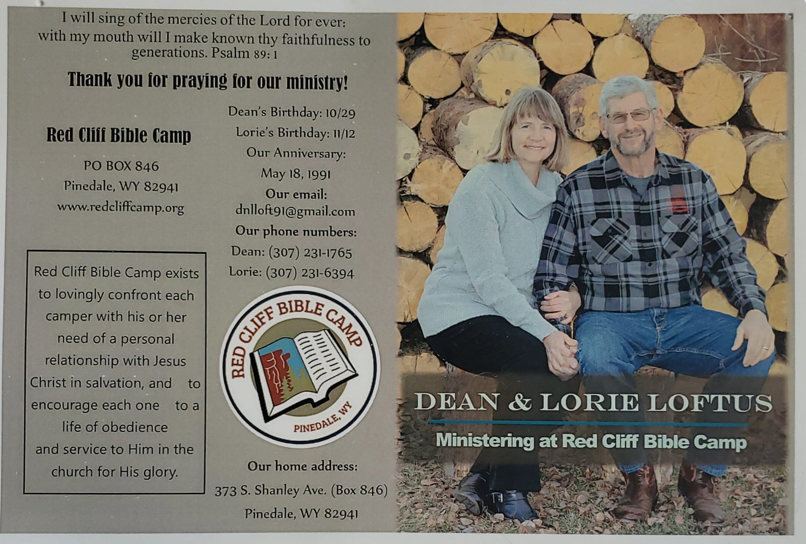 Dean and Lorie Loftus